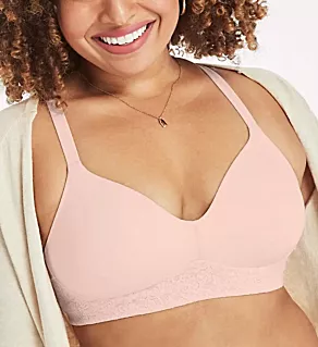 Comfort Flex Fit Ultra Soft Wirefree Bra Pink Pirouette S