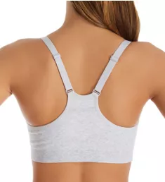 Nursing Seamless Racerback Wireless Crop Bra Heather Marle S