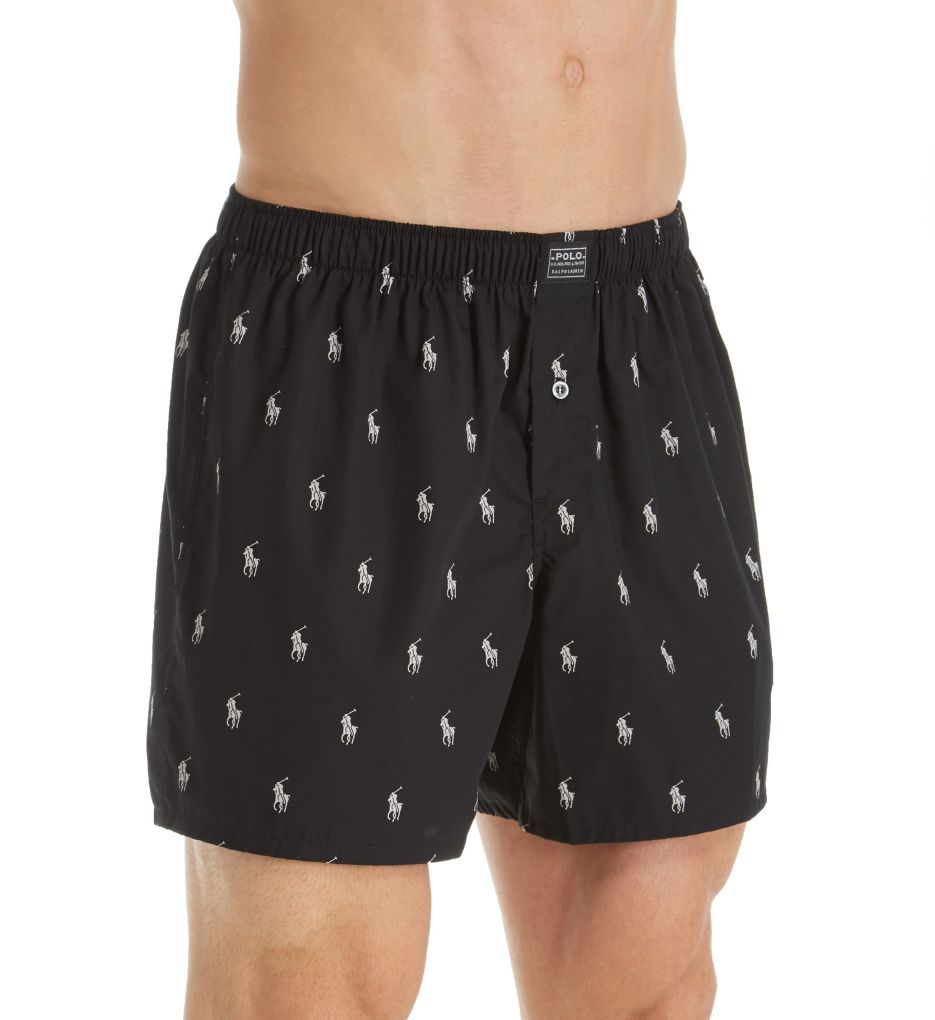 Image of Printed Polo Player 100% Cotton Woven Boxer