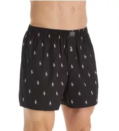 Printed Polo Player 100% Cotton Woven Boxer bbkptn L