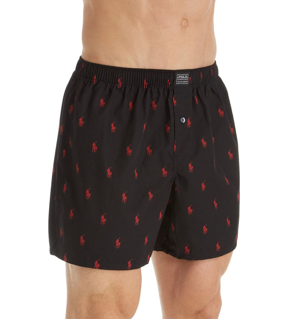 Printed Polo Player 100% Cotton Woven Boxer