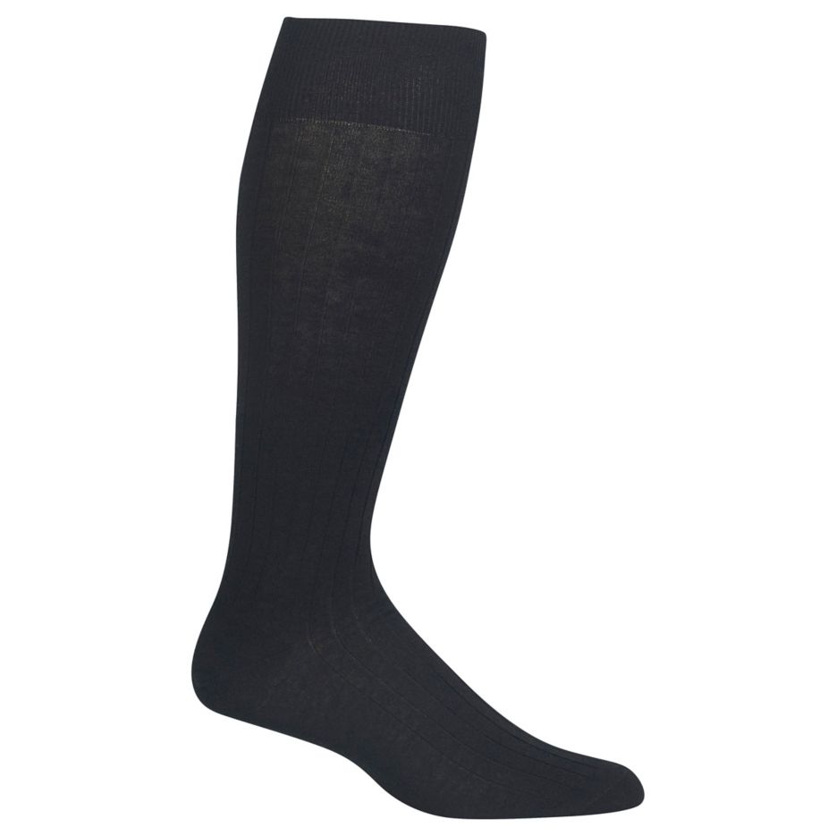 Solid Rib Pima Over The Calf Dress Sock