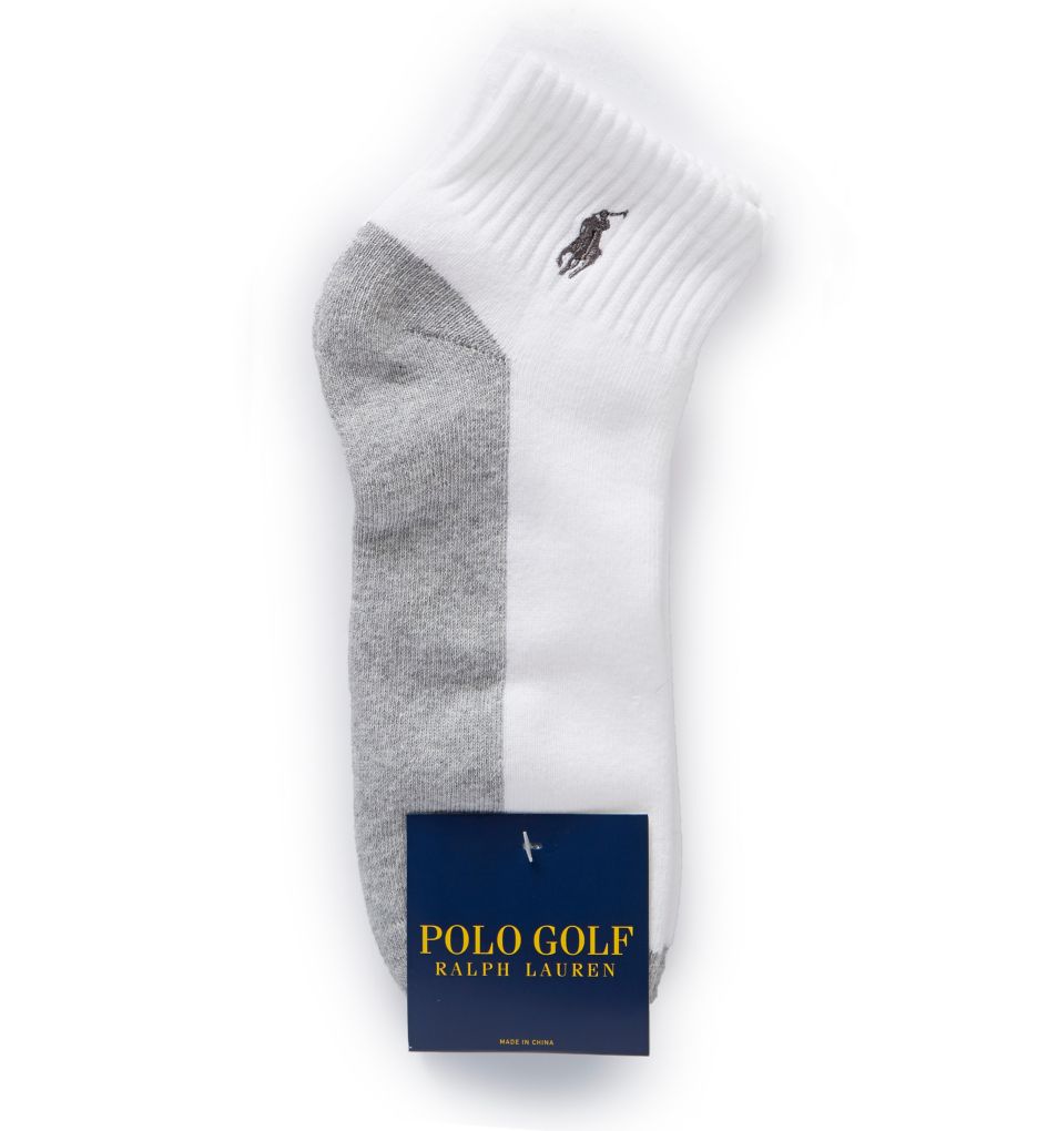 Golf Classic Cotton Stretch Cushioned Quarter Sock-fs