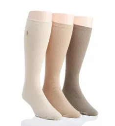 Big and Tall Non-Elastic Crew Socks - 3 Pack Assort 2 XL