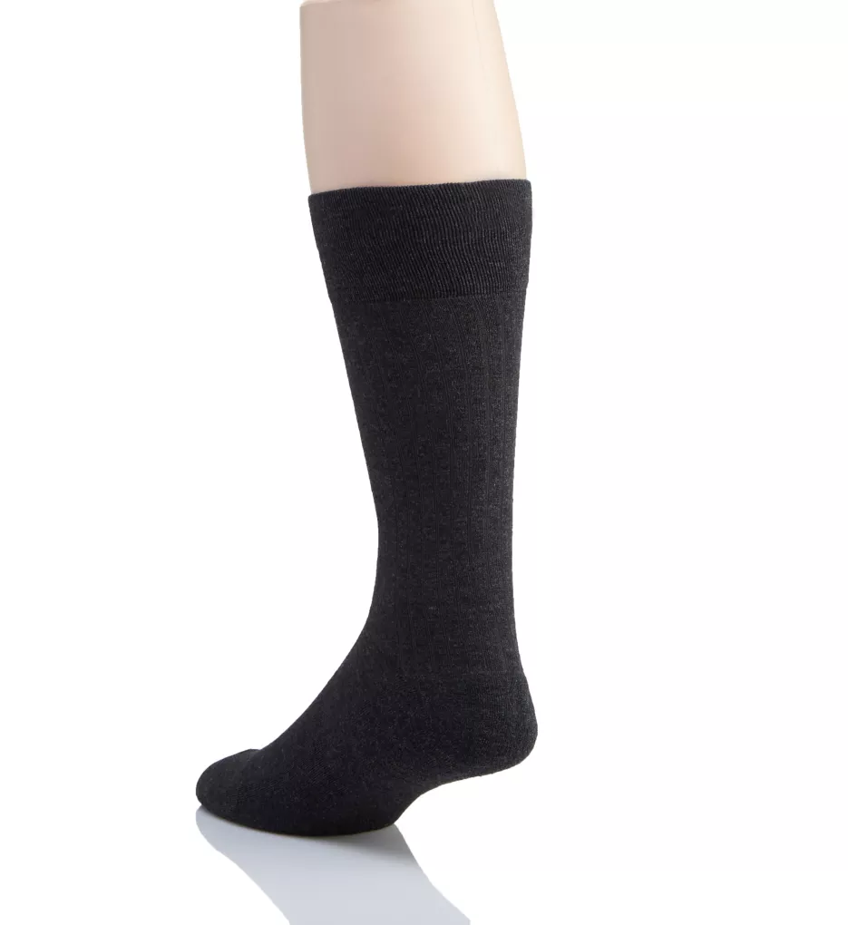 Viscose Rib Crew Socks with Arch Support - 3 Pack Asrt O/S