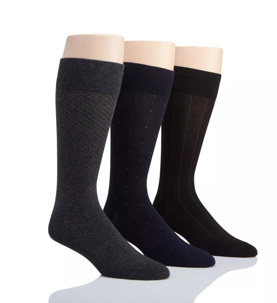 Assorted Pattern Socks - 3 Pack Asrted O/S