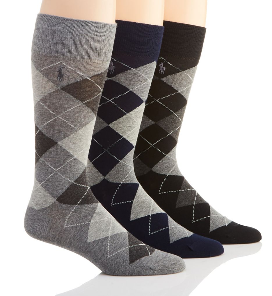 Image of Classic Argyle Cotton Socks - 3 Pack