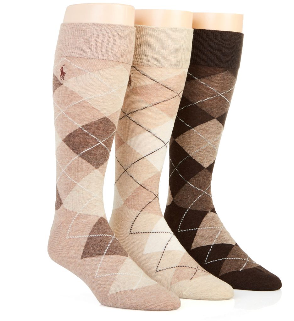 Image of Classic Argyle Cotton Socks - 3 Pack