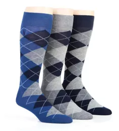 Big and Tall Classic Argyle Cotton Socks - 3 Pack