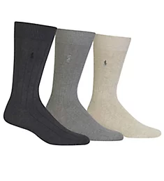 Casual Dress Ribbed Socks 3-Pack ChHAs O/S