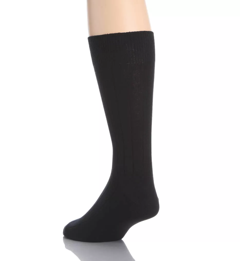 Casual Dress Ribbed Socks 3-Pack BLK O/S