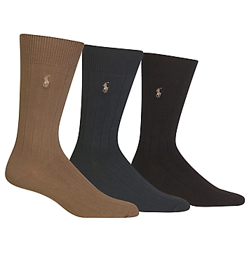 Polo Ralph Lauren Casual Dress Ribbed Socks 3-Pack