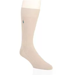 Solid Rib Pima Cotton Wool Dress Sock