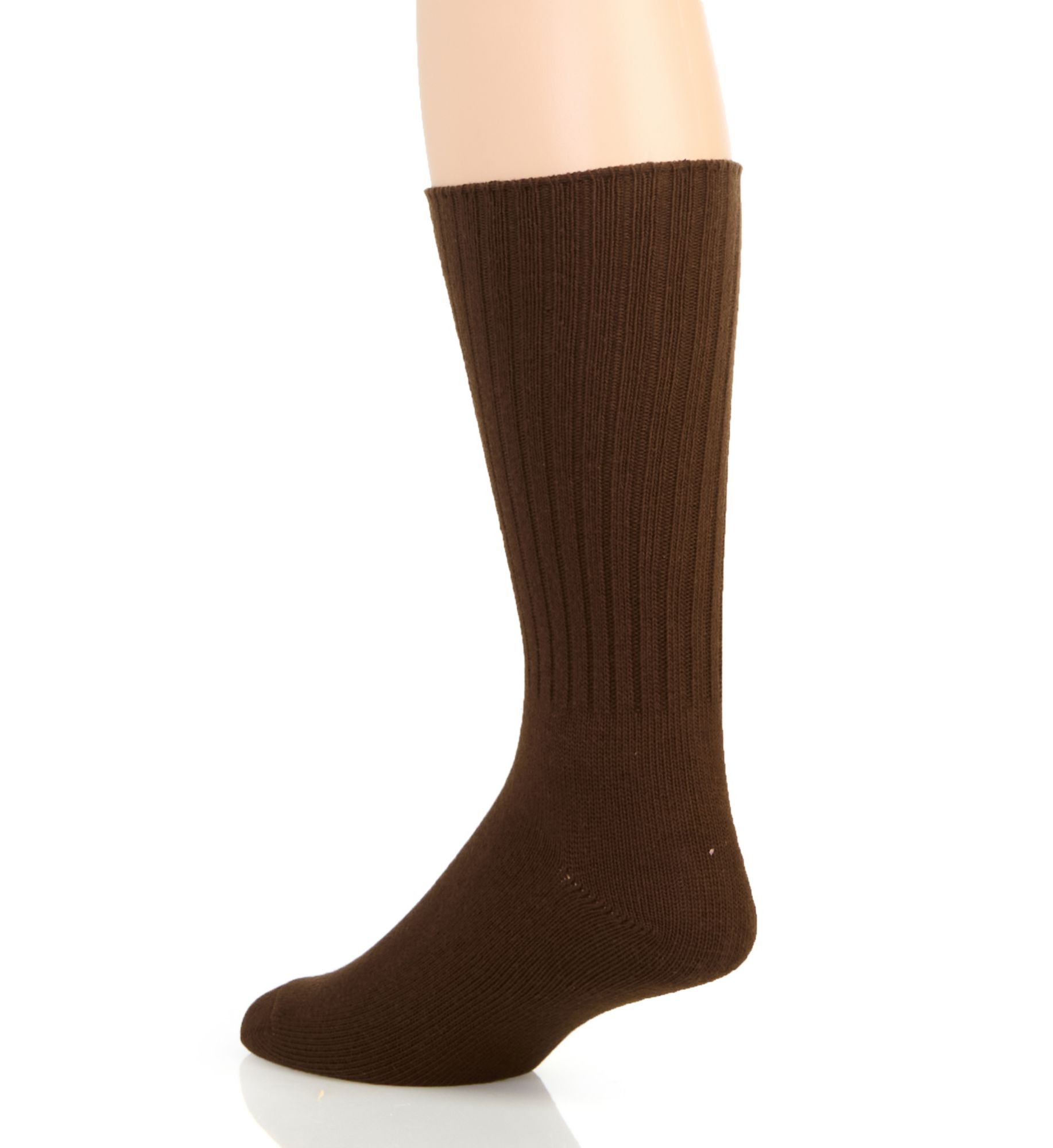 Polo Ralph Lauren Cotton Crew Sock with Polo Embroidery Dark Chocolate O/S  - Image 2