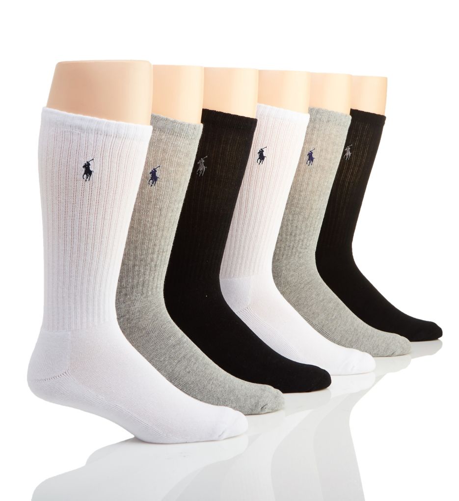 Cushioned Crew Socks - 6 Pack