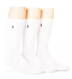 Golf Classic Crew Socks - 3 Pack WHT O/S