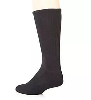 Golf Classic Crew Socks - 3 Pack Black O/S