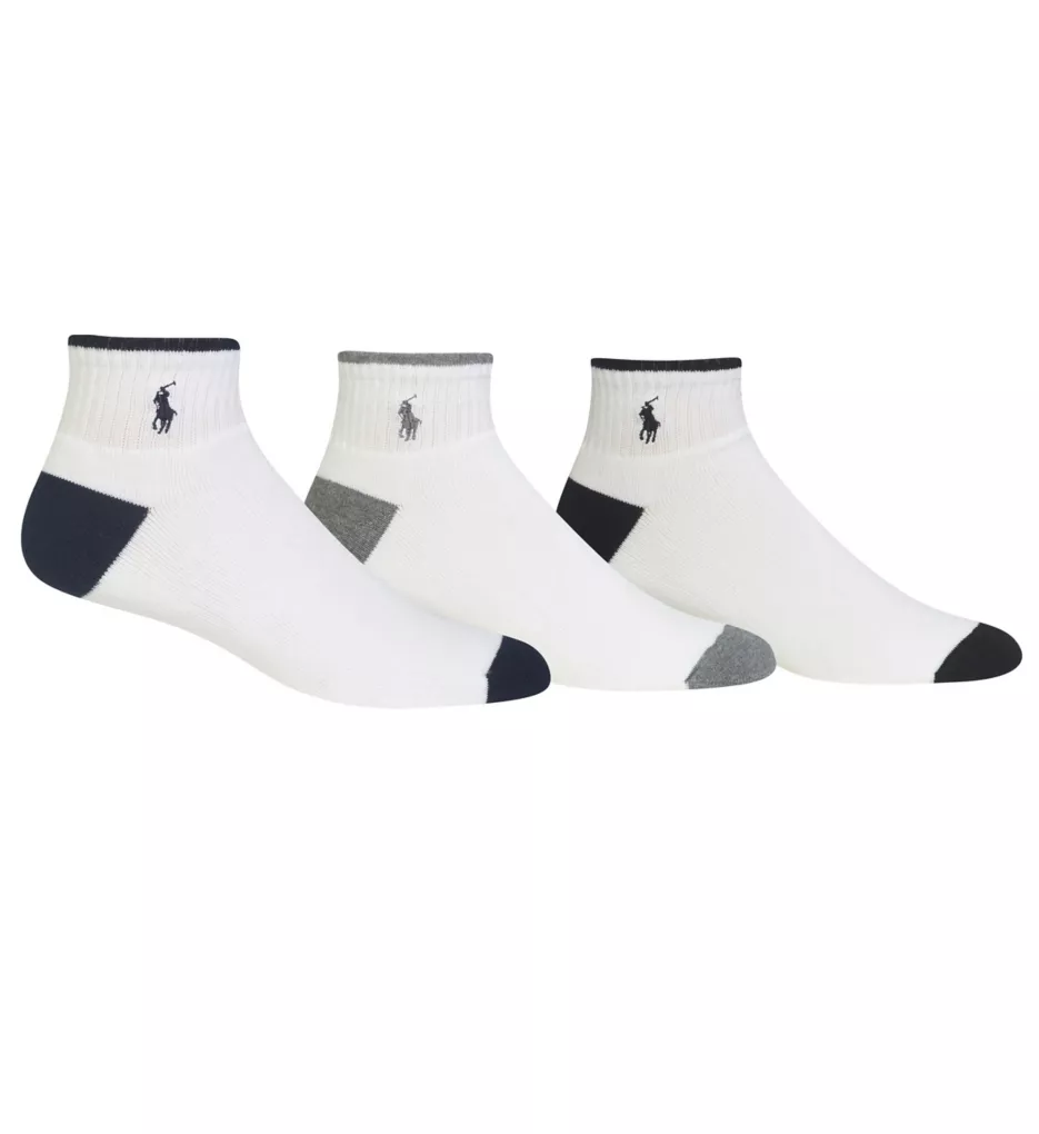 Cotton Cushioned Quarter Golf Socks 3 Pack by Polo Ralph Lauren