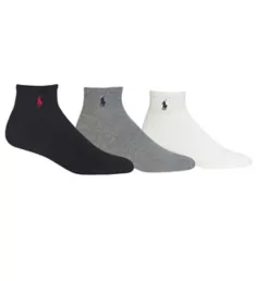 Cotton Cushioned Quarter Golf Socks - 3 Pack WGB1 O/S