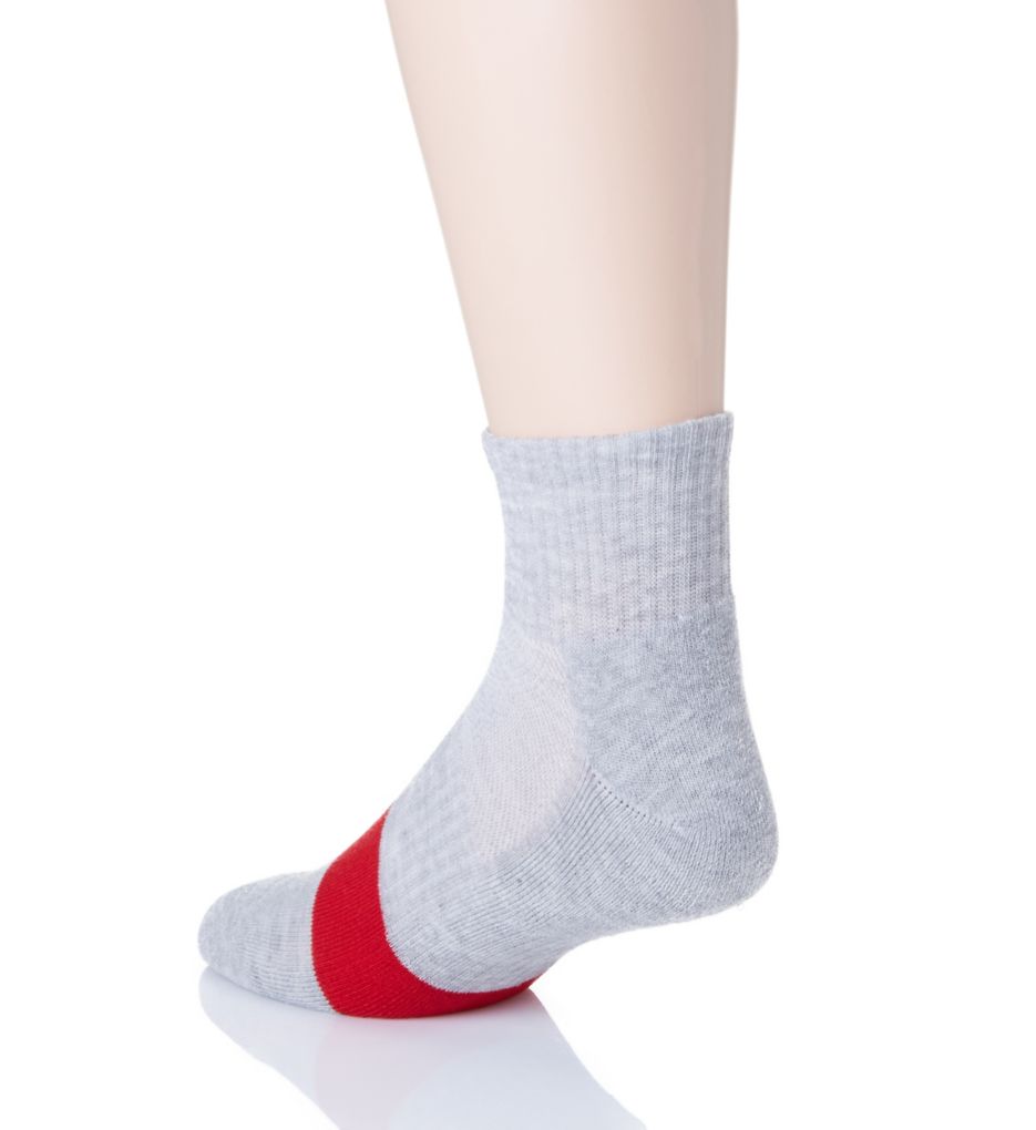 Varsity Single Stripe Quarter Socks - 3 Pack-bs