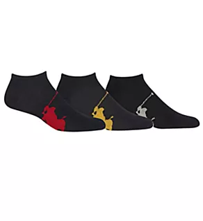 Big Polo Player No Show Socks - 3 Pack 001 O/S