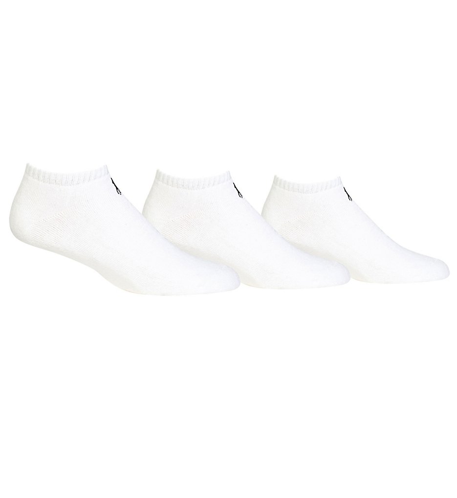 Polo Ralph Lauren 827032PK Classic Cotton Sport Low Cut Socks - 3 Pack (White)
