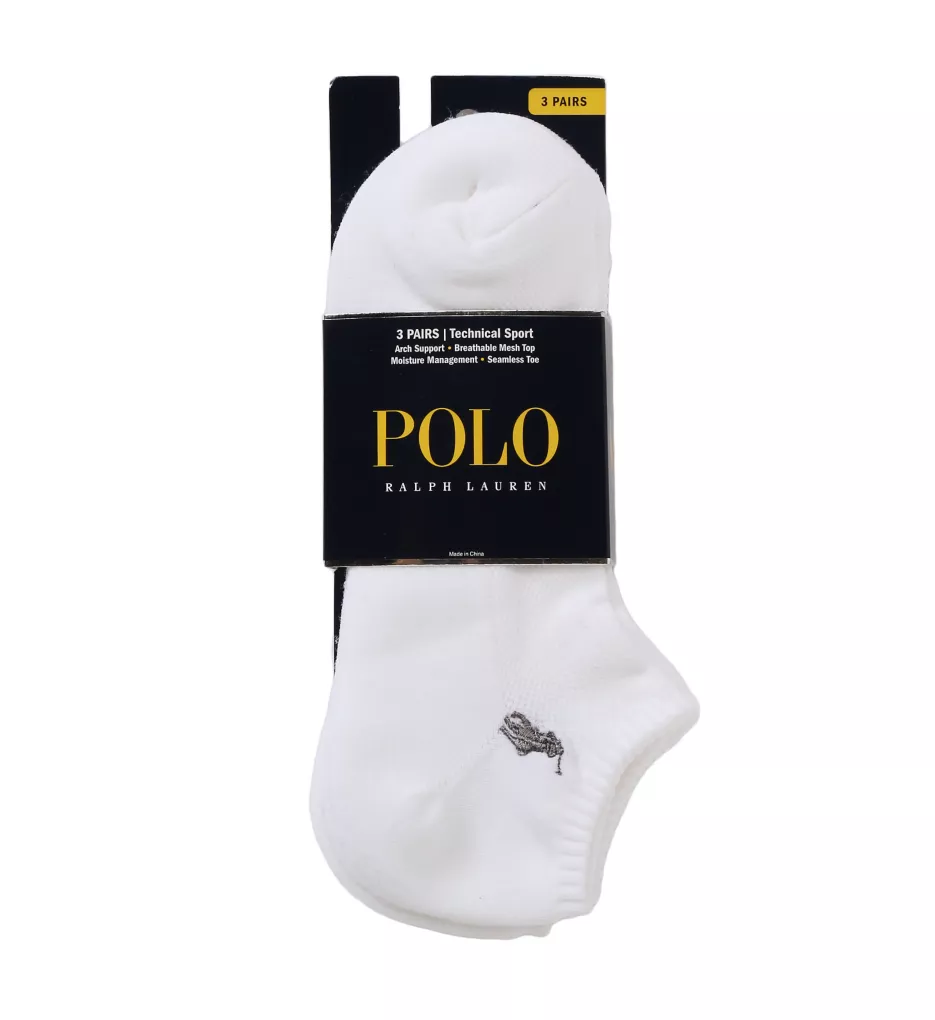 Polo Ralph Lauren Tech Athletic Low Profile Socks - 3 Pack 827063PK - Image 1