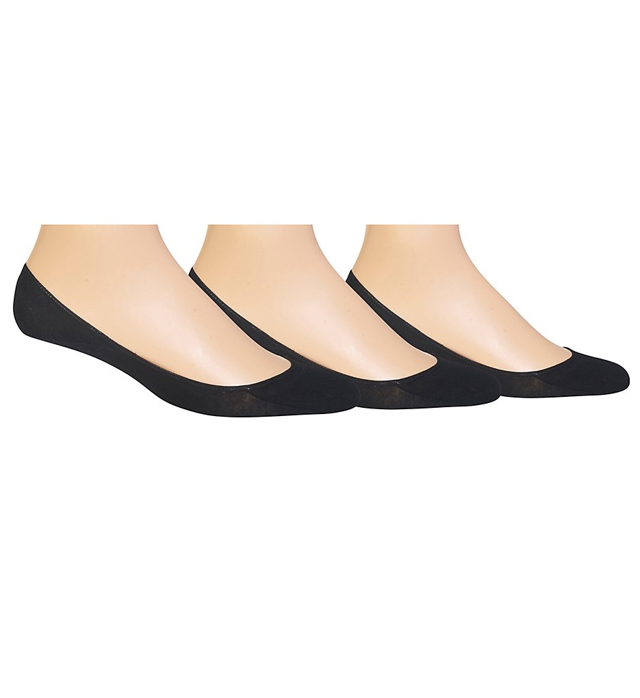 Polo Ralph Lauren 8271pk No Show Foot Liner Socks - 3 Pack (Black)