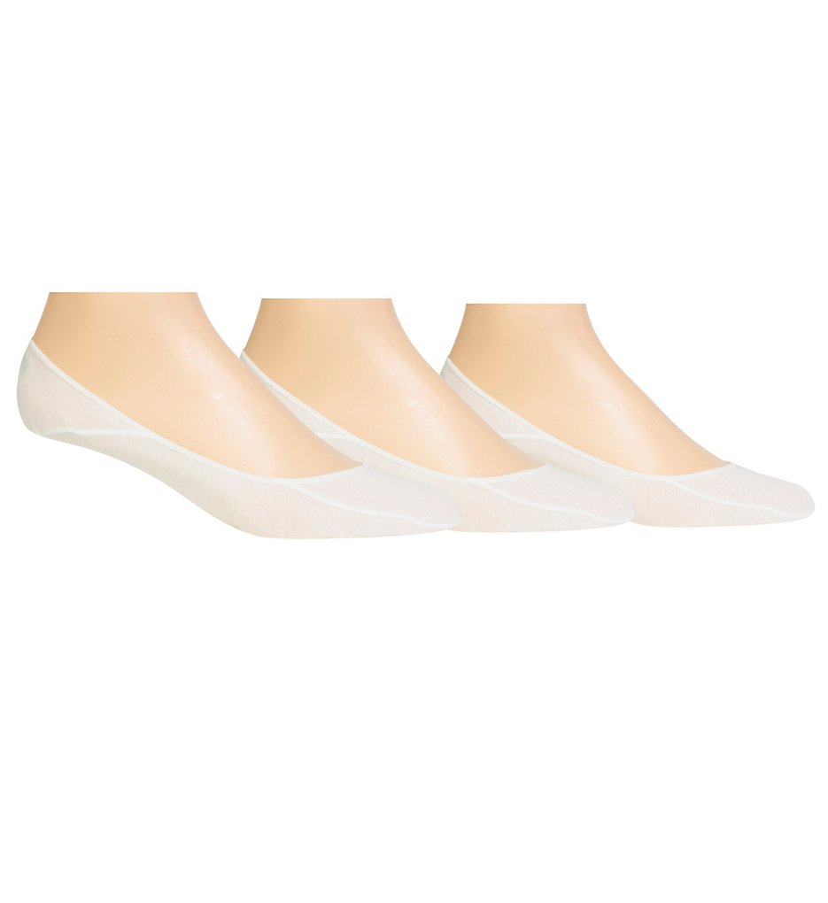 Polo Ralph Lauren 8271pk No Show Foot Liner Socks - 3 Pack (White)