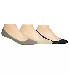 No Show Foot Liner Socks - 3 Pack ASS5 O/S