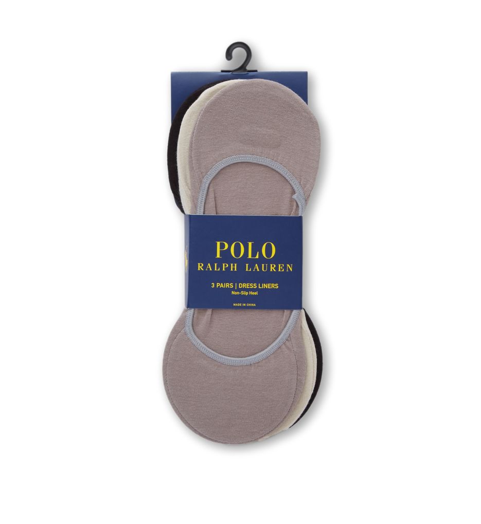 Polo Ralph Lauren No Show Foot Liner Socks - 3 Pack 8271pk - Image 1