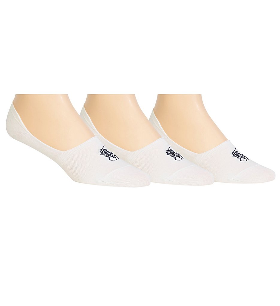 Polo Ralph Lauren 8273PK No Show Liner With Arch Support - 3 Pack (White)