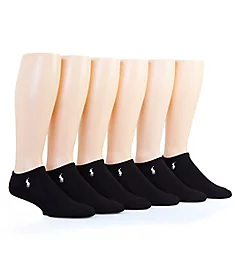 Cushioned Cotton Low Cut Socks - 6 Pack Black O/S