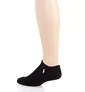 Cushioned Cotton Low Cut Socks - 6 Pack Black O/S