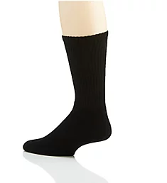 Cushioned Foot Ribbed Crew Sock - 3 Pack