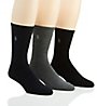 Polo Ralph Lauren Cushioned Foot Ribbed Crew Sock - 3 Pack