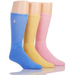 【Polo Ralph Lauren】★ソックス★ Women's 3-Pk. Crew Socks Cushioned Sport Crew Sock 3-Pack