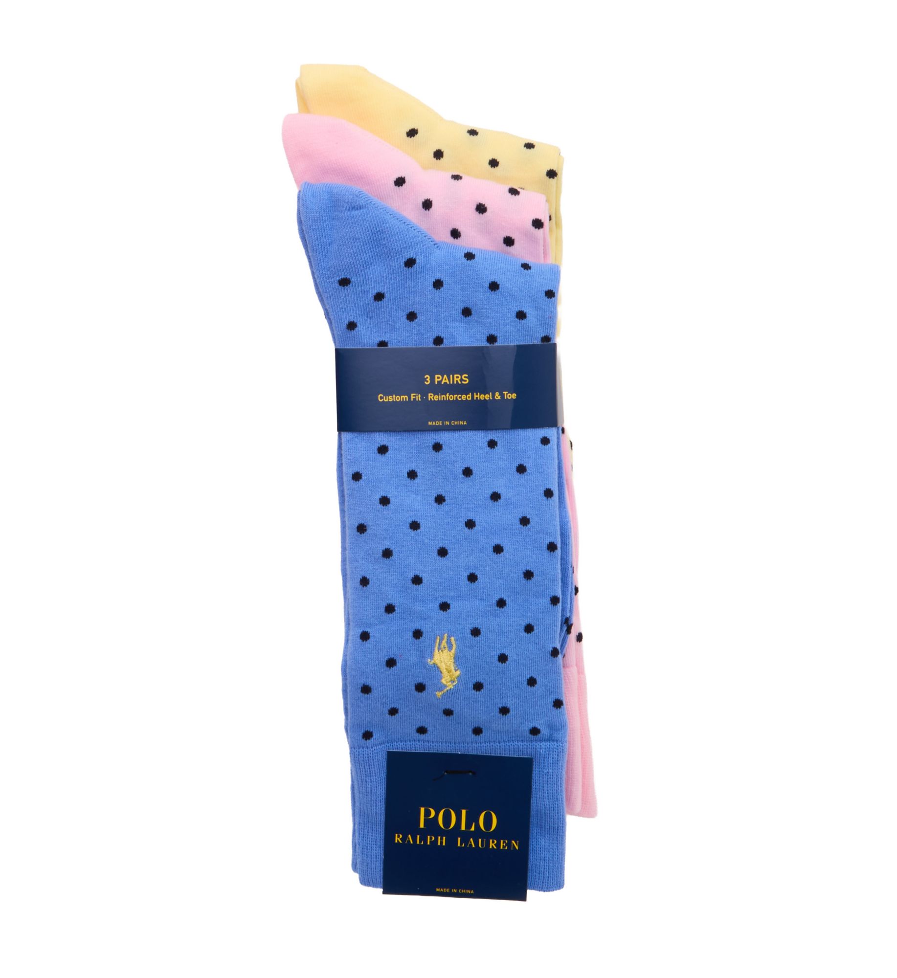 Polo Ralph Lauren Basic Dot Socks - 3 Pack 86255 - Image 1
