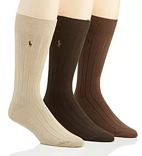 Super Soft Rib Socks - 3 Pack BRWAA1 O/S