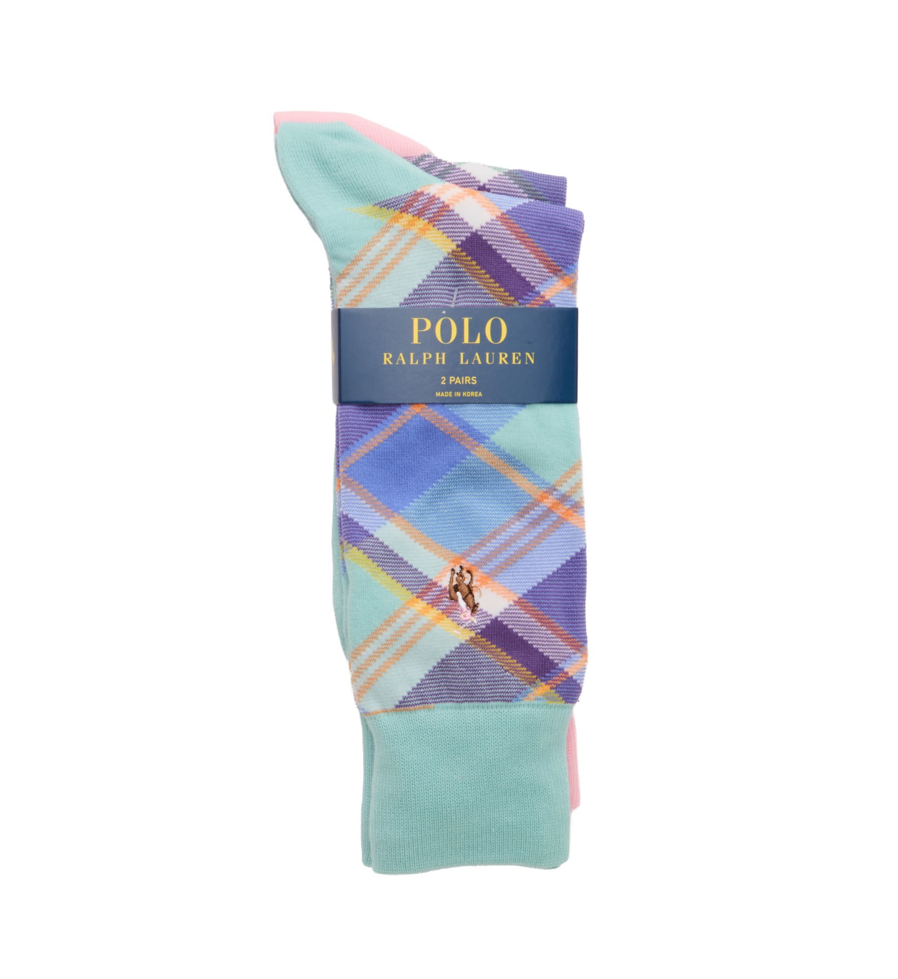 Polo Ralph Lauren Plaid Trouser Sock - 2 Pack 899742 - Image 1