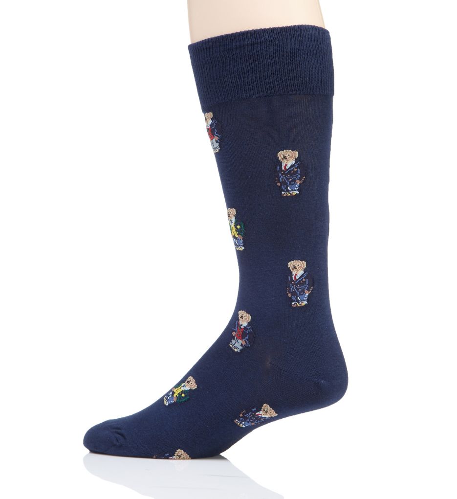All Over Preppy Polo Bear Socks - 2 Pack-bs