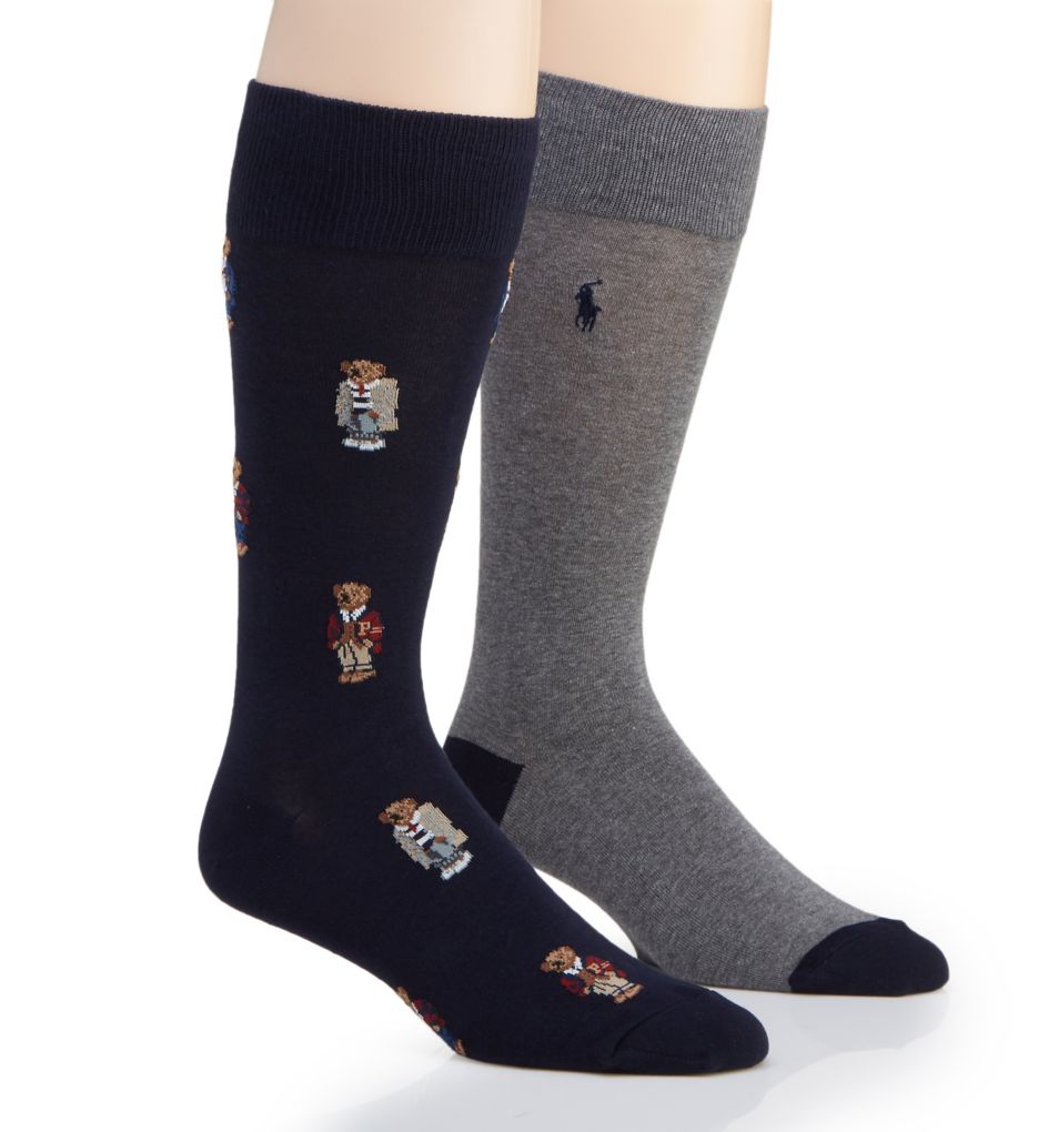 Bear Quad Crew Socks - 2 Pack-gs