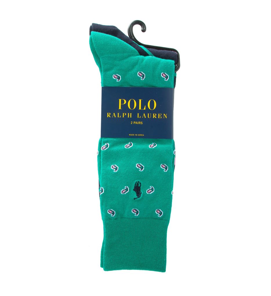 Paisley Dress Socks - 2 Pack-fs