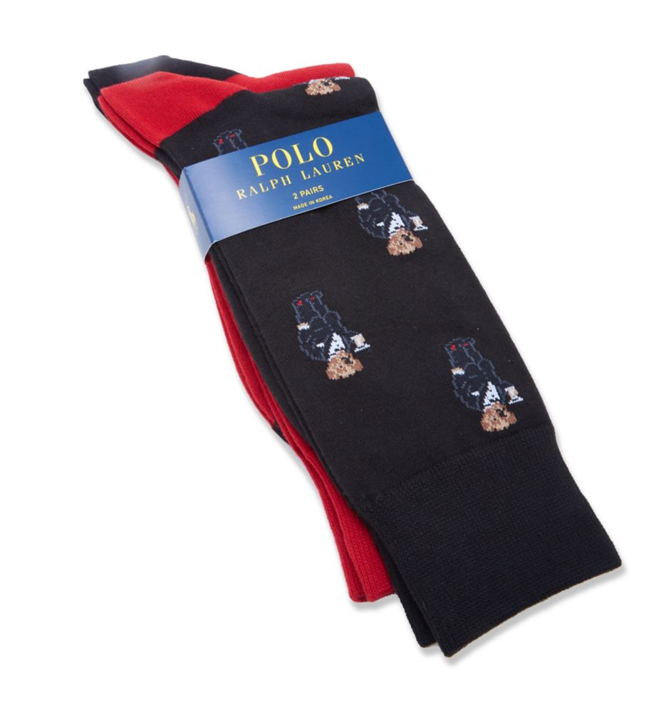 Mini Tux Martini Bear Socks - 2 Pack-fs