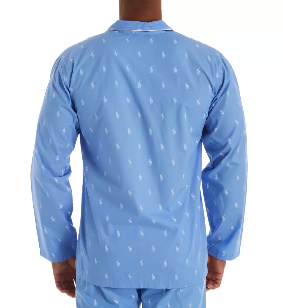 All Over Pony Pajama Shirt Beach Blue M