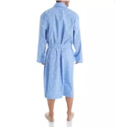 All Over Pony Cotton Robe Beach Blue/White L/XL