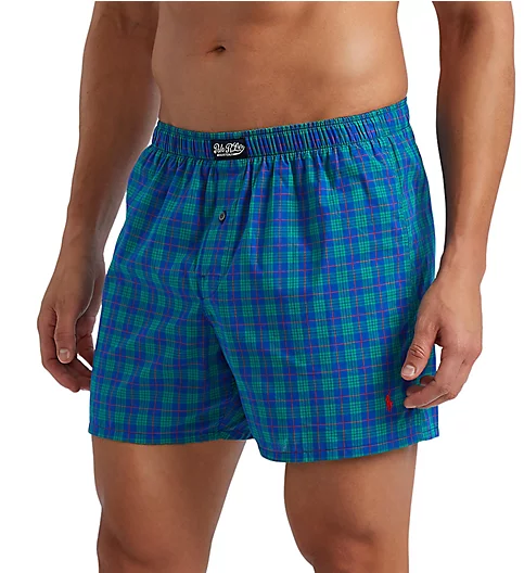Polo Ralph Lauren 100% Cotton Classic Plaid Woven Boxer Yardly Plaid/Red S 