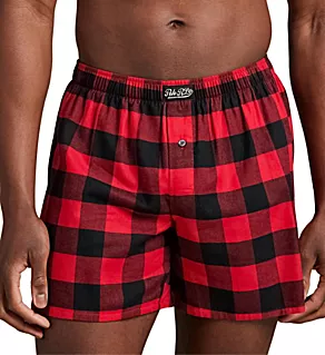 Flannel Yarn Dyed Boxer Buffalo Check/Black S