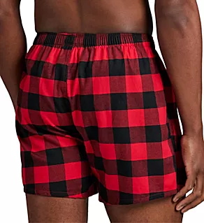 Flannel Yarn Dyed Boxer Buffalo Check/Black S