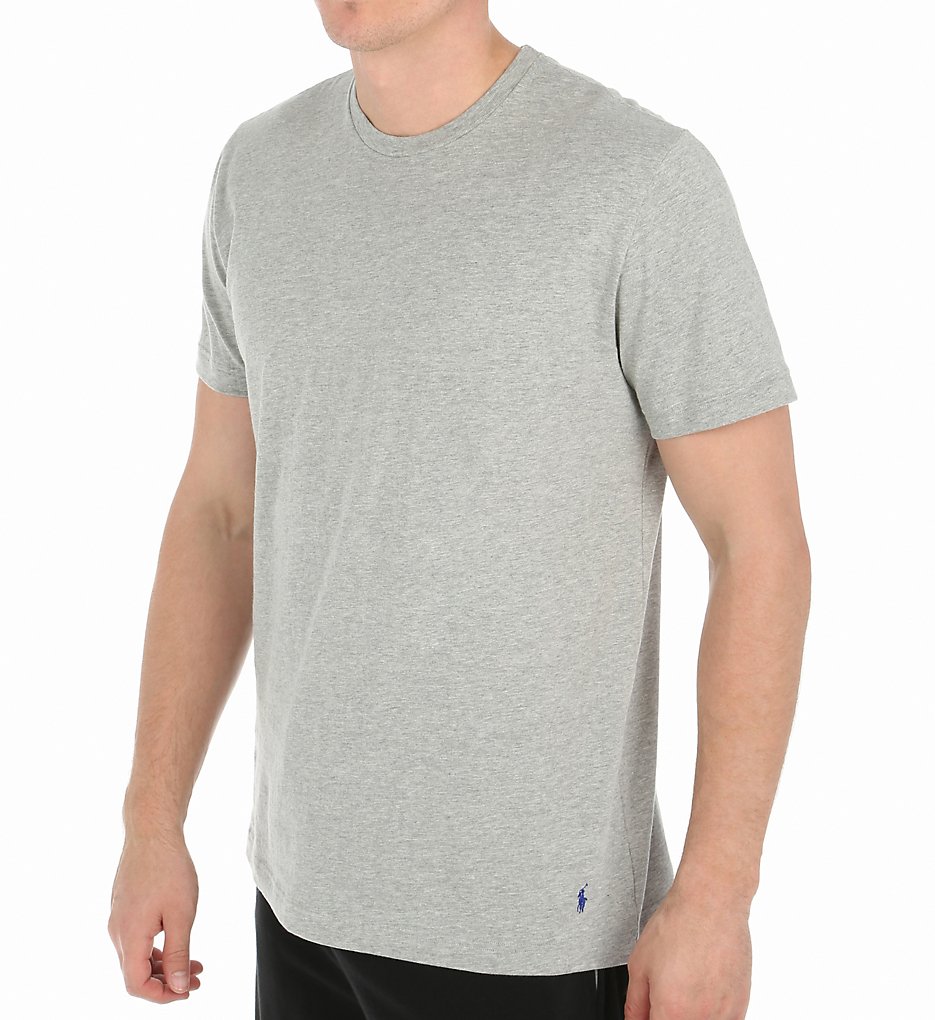 Polo Ralph Lauren L161 Relaxed Fit 100% Cotton Short Sleeve Crew (Andover Heather)